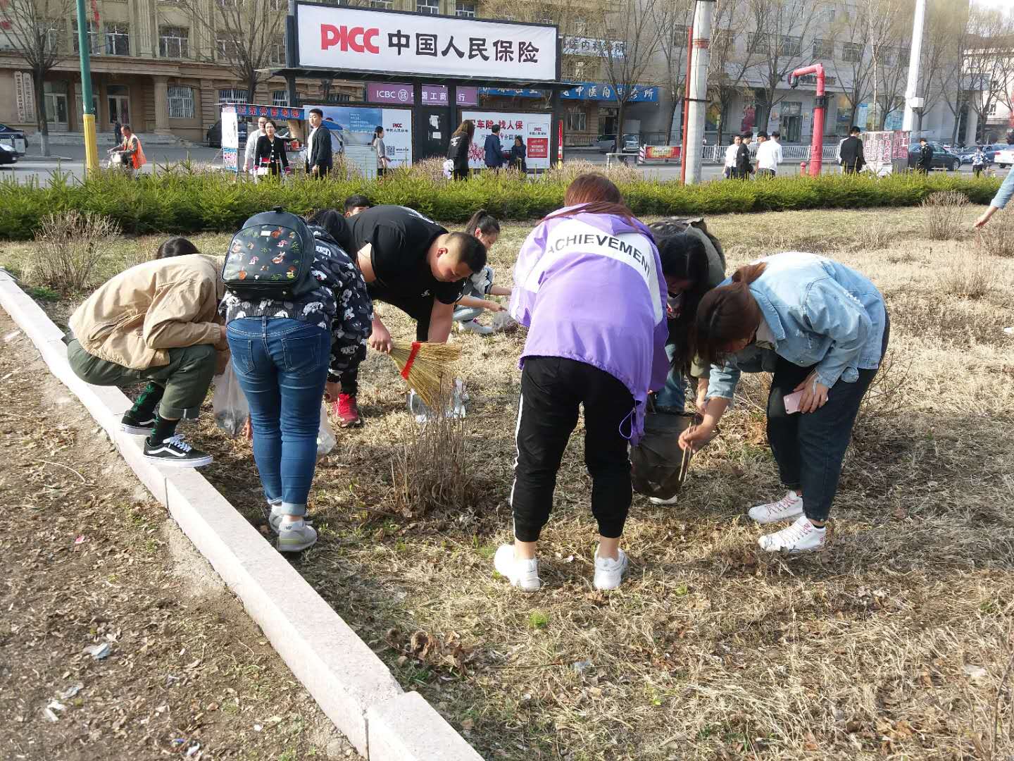 我院組織學(xué)生黨員、入黨積極分子開展義務(wù)勞動(dòng)