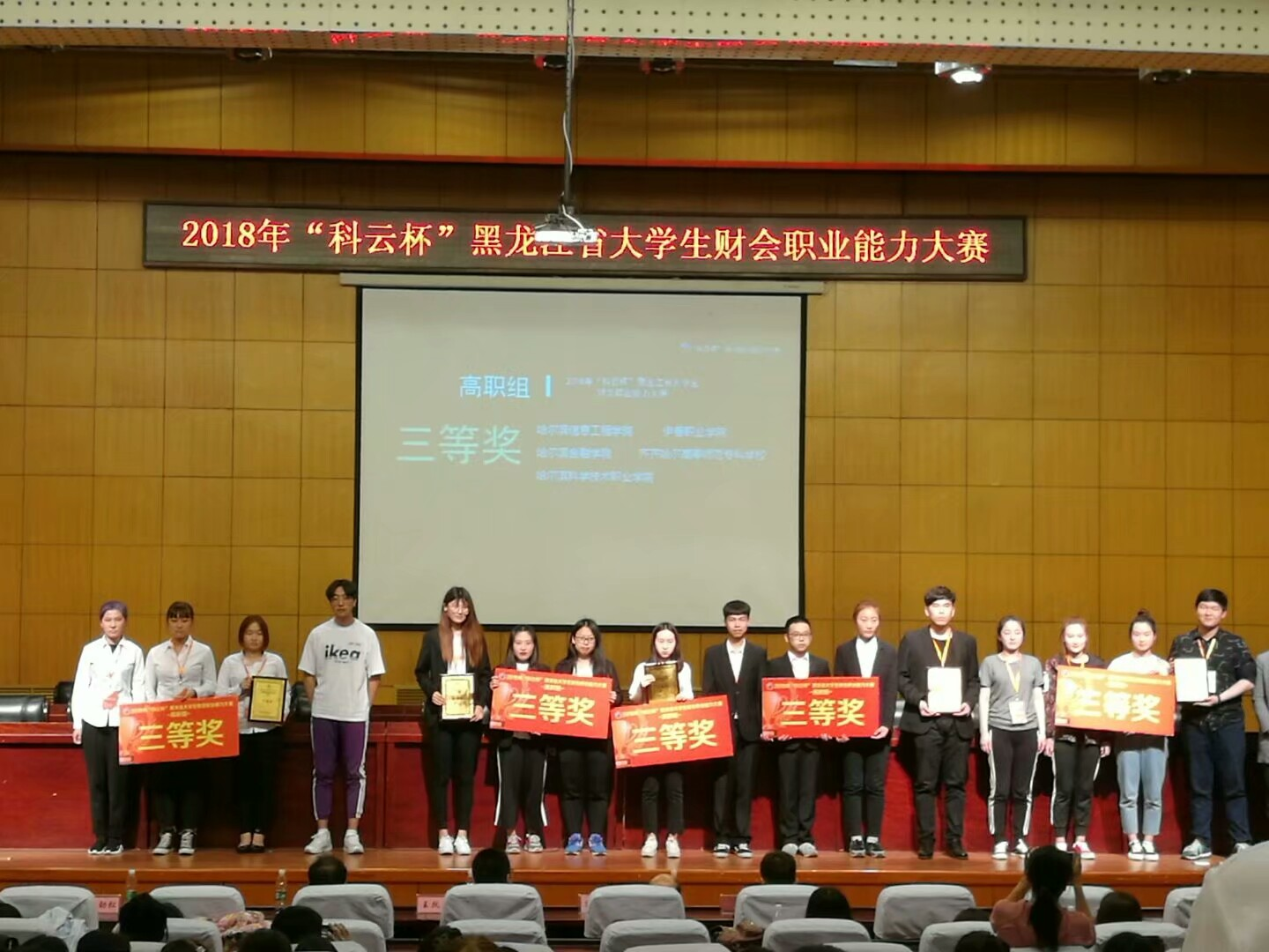 伊春職業(yè)學(xué)院榮獲2018年“科云杯”黑龍江省大學(xué)生財(cái)會職業(yè)能力大賽三等獎