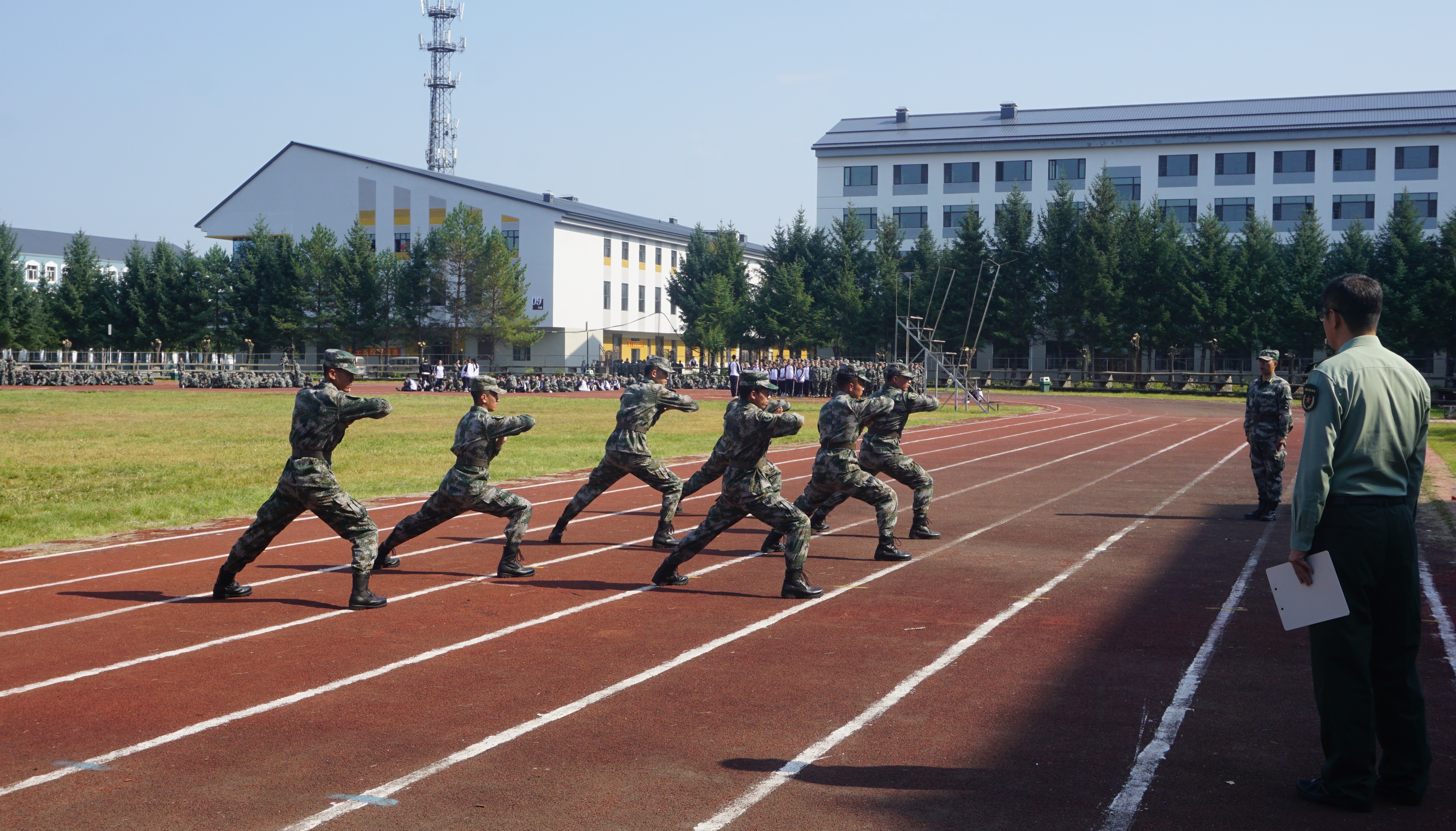 黑龍江省軍區(qū)學生軍訓(xùn)工作辦公室到校開展2018年自訓(xùn)高校軍訓(xùn)教官崗前考核