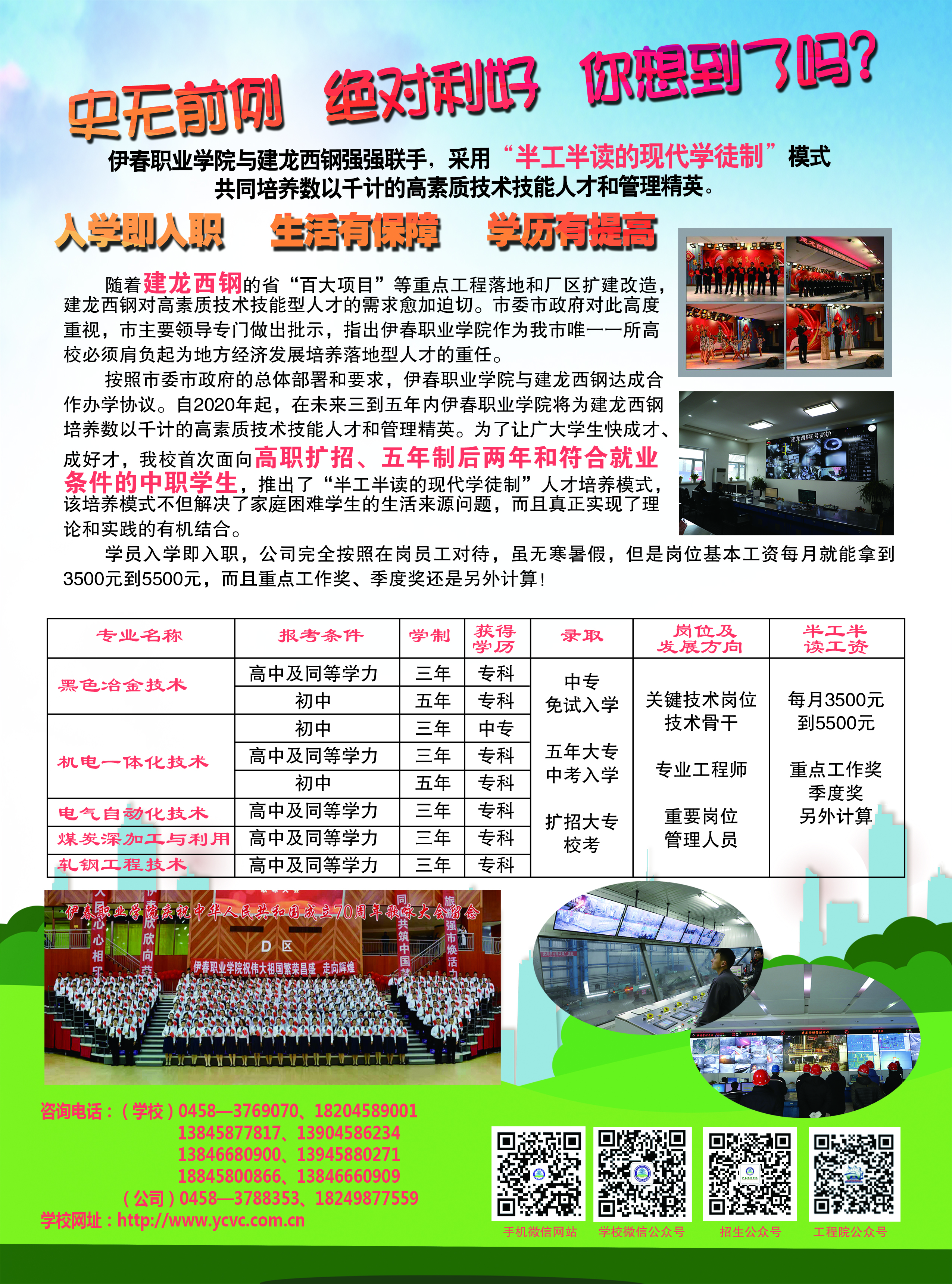 伊春職業(yè)學(xué)院與建龍西鋼強強聯(lián)手共同書寫地方職業(yè)教育新篇章